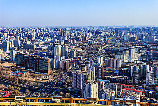 北京西三环建筑俯瞰