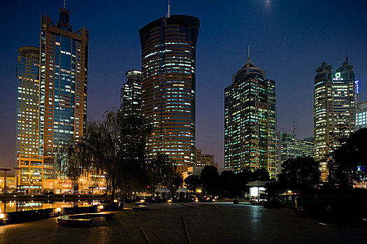 上海陆家嘴夜景