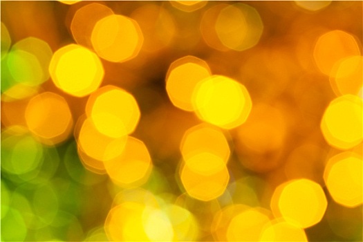 暗色,黄色,绿色,闪闪发光,圣诞灯光