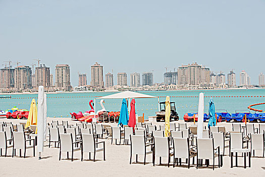 海滩,多哈,卡塔尔