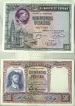 纸币,法定货币,开端,西班牙,内战