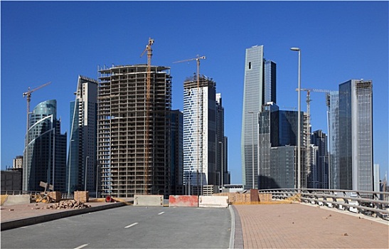 摩天大楼,商务,湾,迪拜,阿联酋