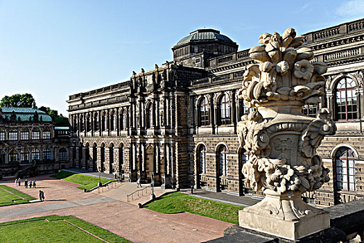 建筑,茨温格尔宫,地点,德累斯顿,萨克森,德国,欧洲