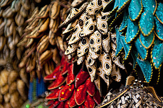 摩洛哥,彩色,钥匙扣,拖鞋,出售,露天市场