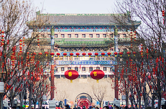 前门,城门,春节