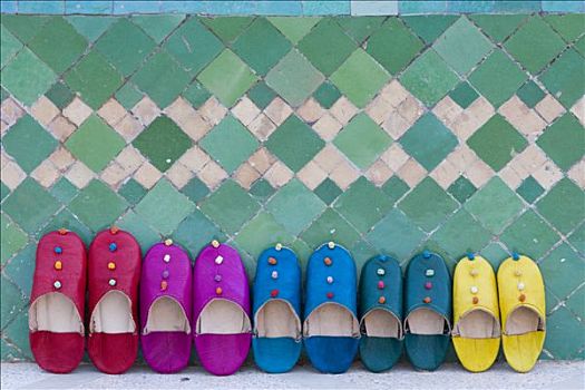 摩洛哥,玛拉喀什,土耳其,拖鞋,孩子