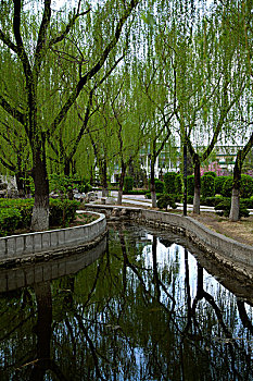 中國古典園林中的河流