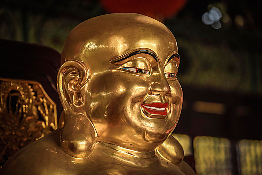 头部,佛,雕塑,高兴,中国寺庙,蓝毗尼,尼泊尔,亚洲