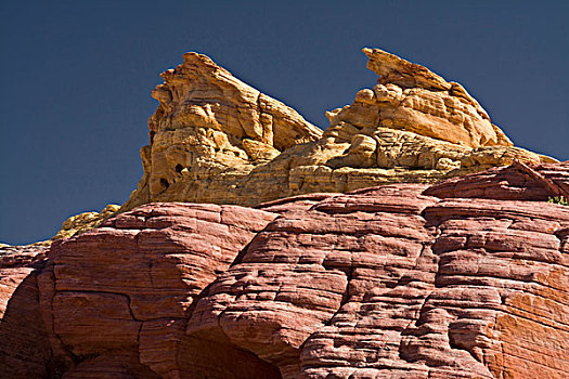 岩石构造,粉色,峡谷,火焰谷州立公园,内华达,美国