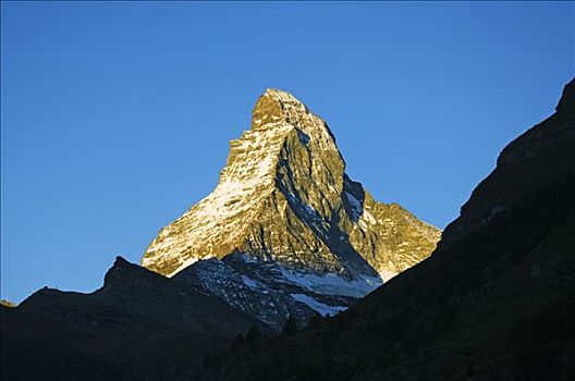 马塔角,日出,山,策马特峰,瓦莱,瑞士