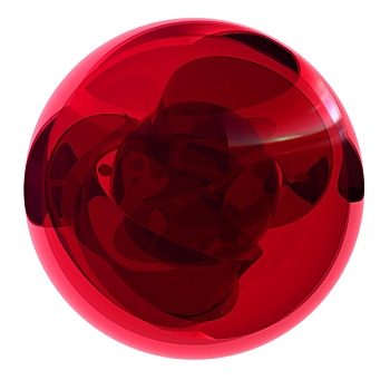 红色,水晶球