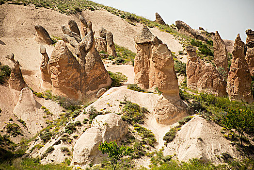 仙人烟囱岩,山谷,想像,卡帕多西亚,土耳其