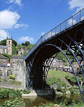 铁桥,峡谷,第一,铁,建筑,设计师,什罗普郡,英格兰