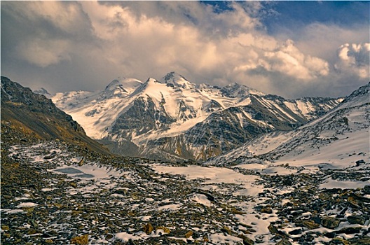 岩石,山谷,塔吉克斯坦