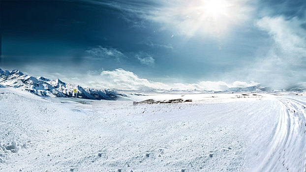 冰雪,雪地,冰面,地面,环境,背景,汽车修图,汽车背景