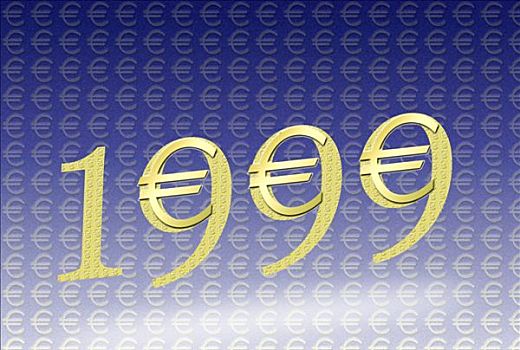图像,1999年,喜爱,符号,欧元