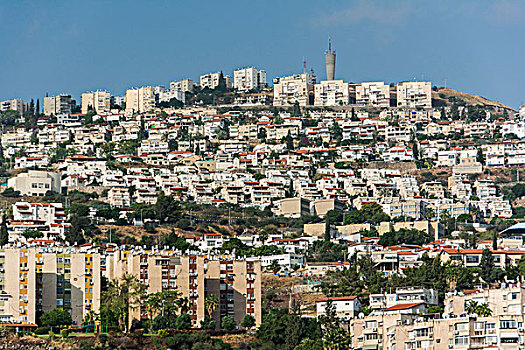 以色列,海法,城市,房子,住宅,高层建筑