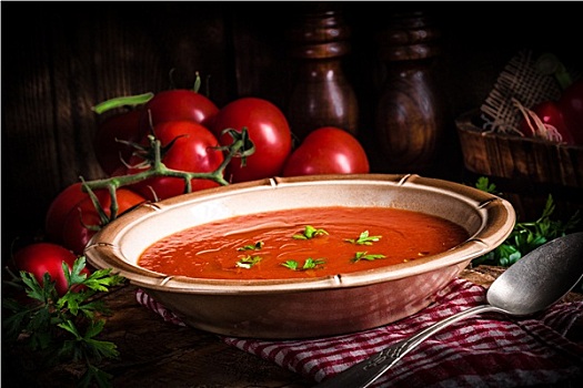 乡村,西红柿汤