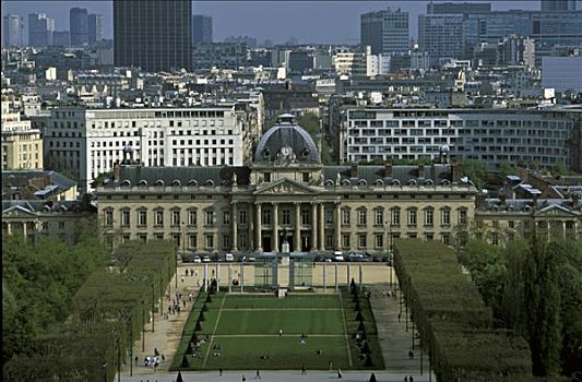 巴黎,俯视图,军事,学校,竞争
