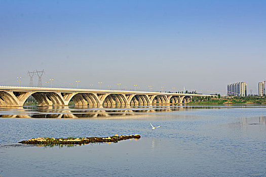洛阳伊河修建的拱桥