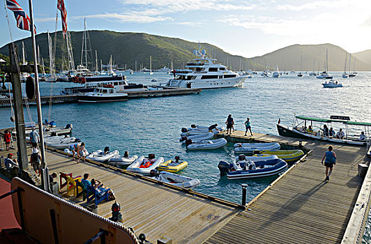加勒比,英属维京群岛,维京果岛,小艇,码头,游艇俱乐部,声音,大幅,尺寸