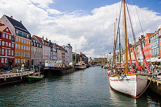 船,新港,哥本哈根,丹麦