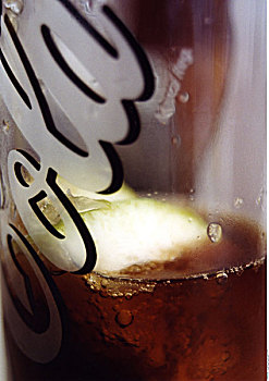 可乐,玻璃杯,特写,只有,饮料,大玻璃杯,软饮,喝,苏打,含咖啡因,夏天,概念,渴,静物,文字