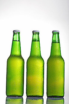 啤酒,瓶子,白色背景