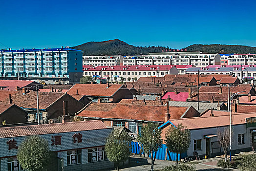 黑龙江省东方红镇都市建筑景观