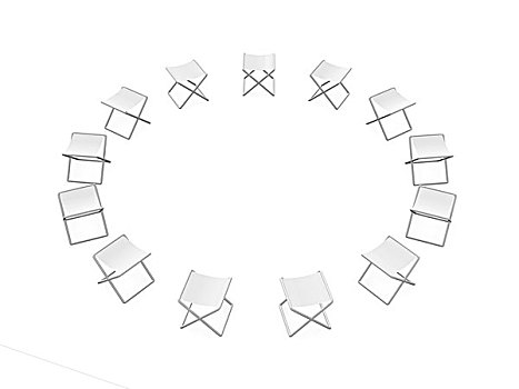圆,折叠椅