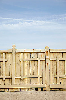 木栅栏,图片,吉伦特,阿基坦,法国