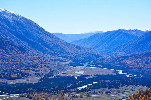 喀纳斯雪山