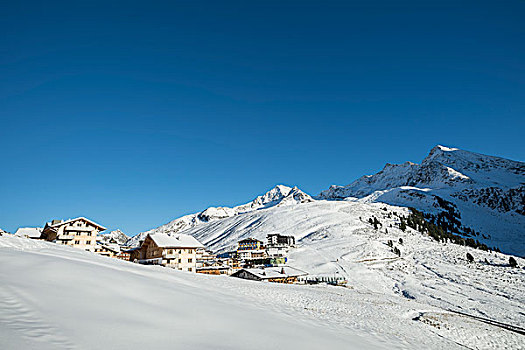 山村,滑雪,区域,提洛尔,奥地利,欧洲