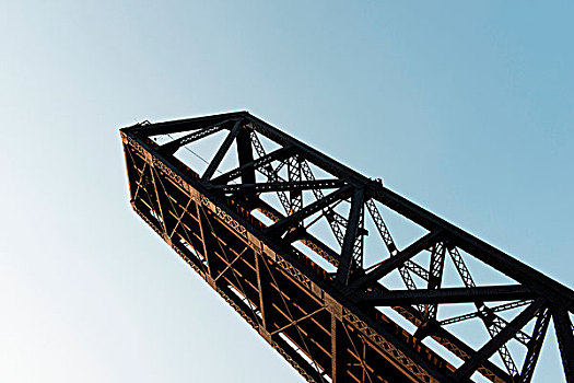 仰视,开合式吊桥,芝加哥,库克县,伊利诺斯,美国