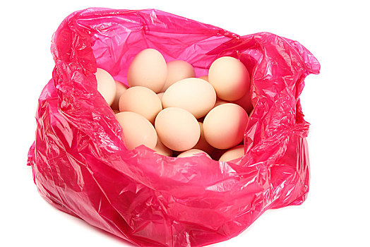 袋子里装着鸡蛋