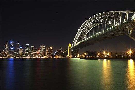 海港大桥,天际线,悉尼,新南威尔士,澳大利亚