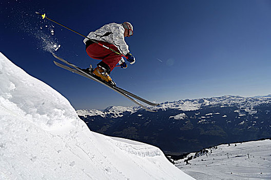滑雪,区域,增加,提洛尔,奥地利