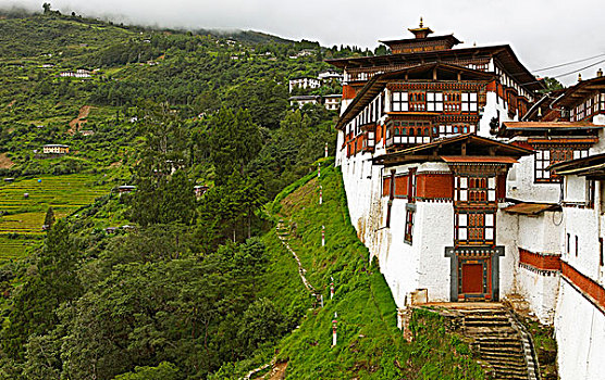 宗派寺院,地区,不丹,亚洲