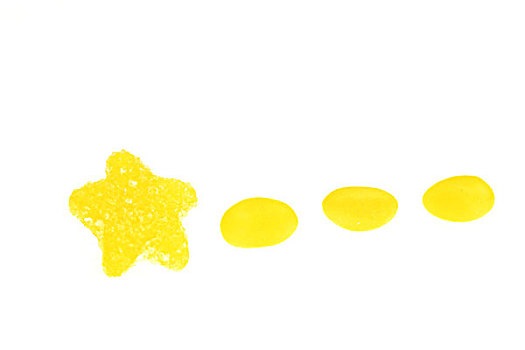 星形黄色糖豆