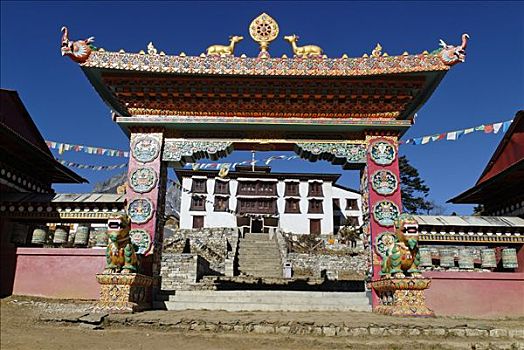 寺院,萨加玛塔国家公园,昆布,尼泊尔