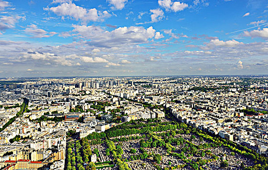 蒙帕尔纳斯,东方,城市,风景,旅游,眺望台,巴黎,法国,欧洲