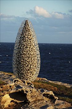 胜者,柯达,雕塑,奖,海洋,2006年,户外,展示,海滩,走,悉尼,新南威尔士,澳大利亚