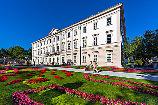 米拉贝尔,宫殿,花园,喷泉,萨尔茨堡,奥地利,欧洲