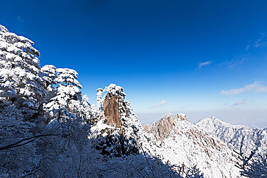 雪景,黄山