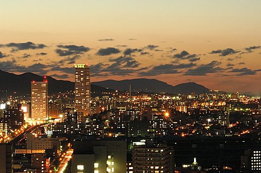 夜景,札幌,市中心