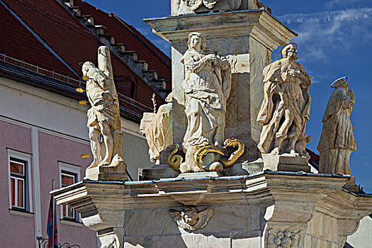 柱子,圣徒,卡林西亚,奥地利