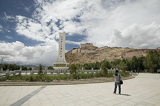 西藏江孜宗山纪念碑