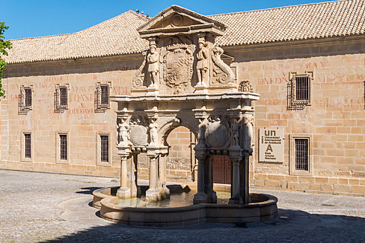 圣马利亚,喷泉,巴埃萨,西班牙
