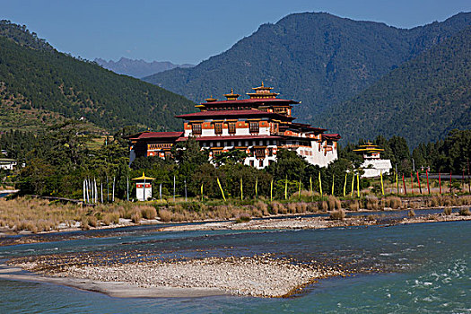 亚洲,不丹,普那卡宗,河