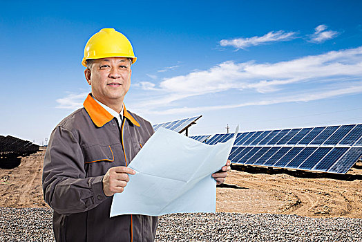 男人,技術人員,太陽能電池板